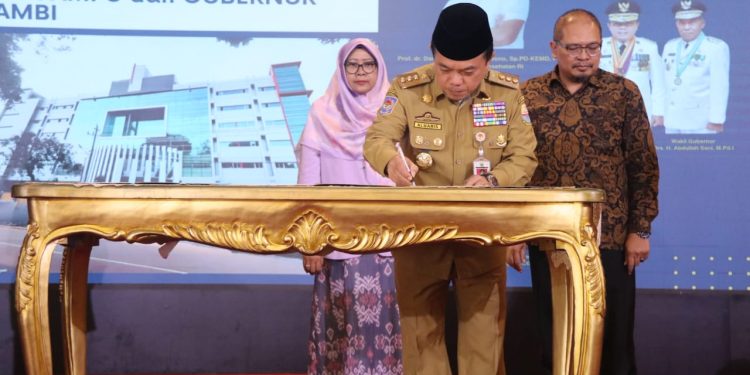 Gubernur Al Haris Bersama RS Vertikal Kemenkes Teken MoU Tingkatkan Layanan Prioritas
