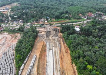 Februari 2024, Pengerjaan Jalan Tol Bayung Lencir-Tempino Seksi 3 Capai 52 Persen 