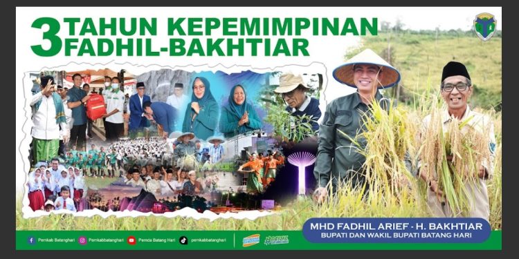 Tiga tahun Kemajuan Batanghari Ditangan Dingin Fadhil-Bakhtiar 