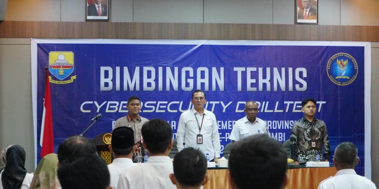 Diskominfo Provinsi Jambi Perkuat Pengamanan Siber Melalui Bimtek Drill Test Kesiapsiagaan Penanganan Insiden Siber