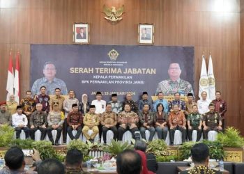 PJ Bupati Muarojambi Hadiri Sertijab Kepala BPK-RI Perwakilan Jambi 