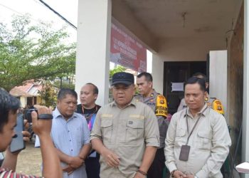 Sekda Muaro Jambi Meninjau Rapat Pleno Terbuka Rekapitulasi Hasil Penghitungan Suara