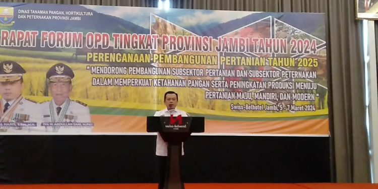 Gubernur Al Haris: Rapat Forum OPD Pertajam Visi Misi dalam Pembangunan Pertahanan Pangan