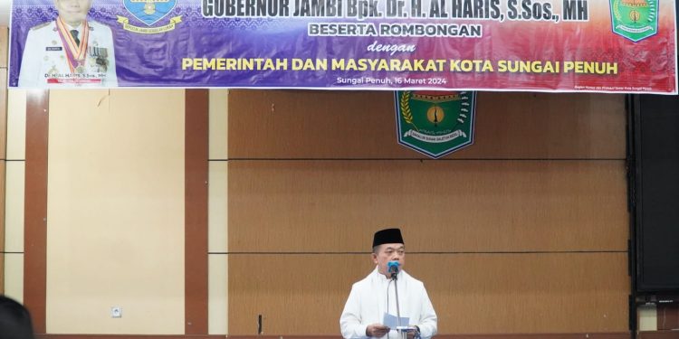 Hari Ke-5 Ramadhan 1445 H, Gubernur Al Haris Silaturahmi dan Buka Puasa bersama Masyarakat Sungai Penuh serta Teken beberapa MoU 