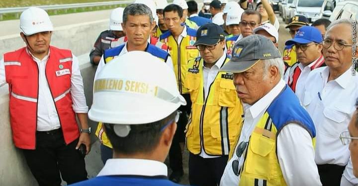 Menteri PUPR RI Tinjau Jalan Tol Bayung Lencir-Tempino 