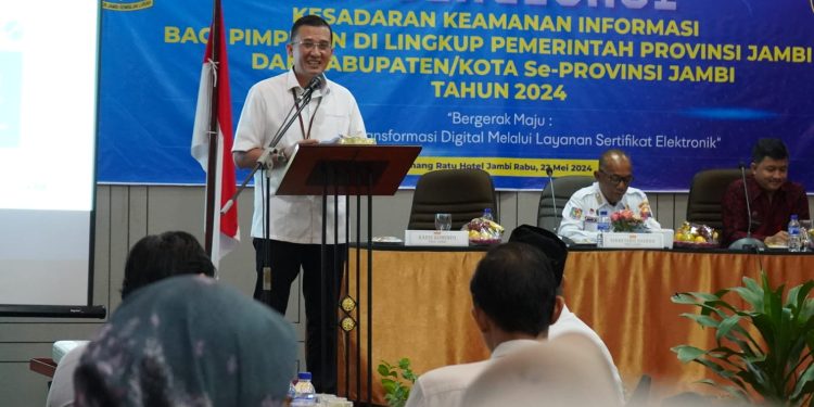 Diskominfo Provinsi Jambi Gelar Sosialisasi Kesadaran Keamanan Informasi Bagi Pimpinan
