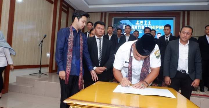 Sekda Budhi Hartono Menghadiri Pelantikan (HIPMI) Muaro Jambi