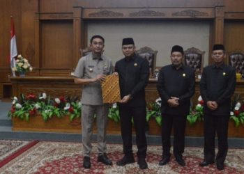 Pj Bupati Bachyuni Hadiri Rapat Paripurna Rekomendasi LKPJ 2023