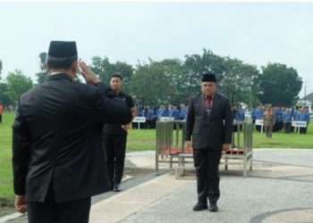Sekda Muaro Jambi Pimpin Upacara Peringatan Hari Otonomi Daerah