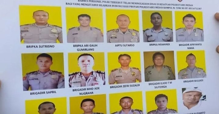 15 Oknum Anggota Polrestabes Medan, Jadi Buronan Karena Terlibat Kasus Perampokan