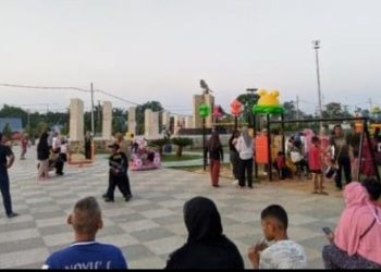 Selalu Ramai saat Sore, Alun-alun Batanghari jadi Tempat Favorit Warga Melepas Penat 