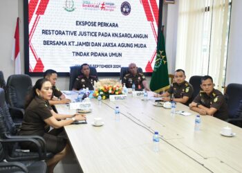 Waka Kejati Jambi Hadiri Ekspose Penghentian Penuntutan Berdasarkan Keadilan Restorative Justice