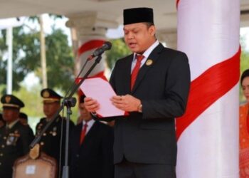 Yuli Setia Bakti Baca Teks Proklamasi di Upacara HUT RI ke 79