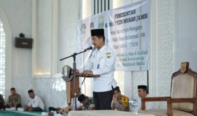 Pj Bupati Muaro Jambi Melepas Keberangkatan Kontingen Kafilah MTQ Tingkat Provinsi di Kerinci