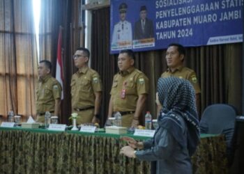 Sekda Budhi Hartono Membuka Sosialisasi Statistik Sektoral Kabupaten Muaro Jambi