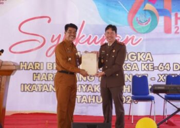 Pj Bupati Raden Najmi Hadiri Syukuran Hari Bhakti Adhyaksa ke-64