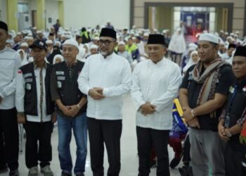 Sekda Budhi Hartono Sambut Kepulangan Jamaah Haji Asal Kabupaten Muaro Jambi