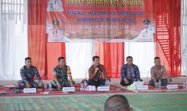 Pj Bupati Muaro Jambi Membuka Rakor Tingkat Kecamatan Taman Rajo