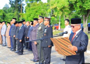 Hari Pahlawan, Ketua DPRD Muarojambi membacakan Pesan Pahlawan