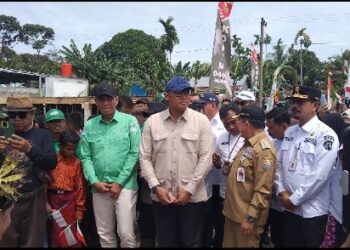 Bupati Fadhil Dampingi Wamentan Kesiapan Swasembada Pangan