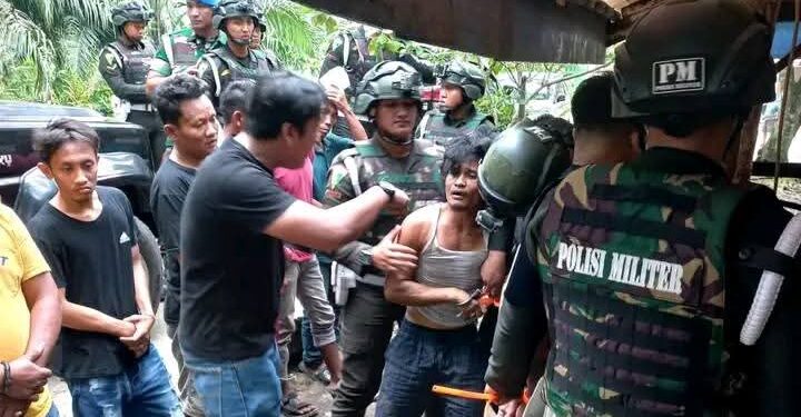 Polisi Militer Grebek Basecamp Narkoba di Desa Serbajadi