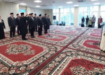Prof Kasful Anwar Lantik Wakil Rektor, Dekan dan Pejabat UIN STS Jambi