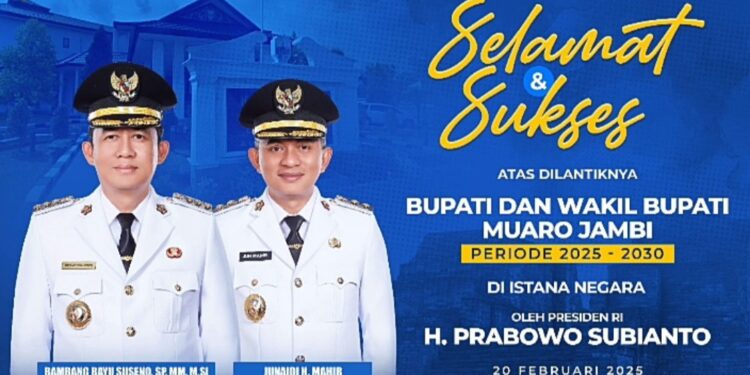 Profil Bambang Bayu Suseno dan Junaidi Mahir, Bupati-Wakil Bupati Muaro Jambi Terpilih