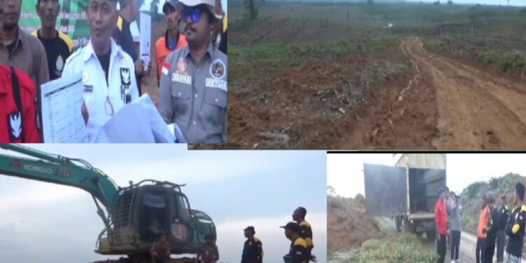 Konflik Agraria, Excavator PT WKS Rusak Perkebunan Warga, Hingga Rata Dengan Tanah