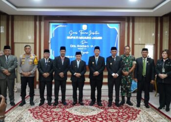 Al Haris Hadiri Sertijab Bupati dan Wakil Bupati Muaro Jambi BBS dan Junaidi Mahir