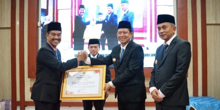 Pemkab Muaro Jambi Gelar Pisah Sambut, Pj Bupati Raden Najmi dengan Bupati Bambang Bayu Suseno