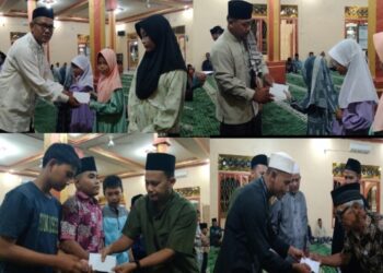 Peringati Nuzul Qur’an, Masjid Mikrojul Falah Santuni Anak Yatim dan Kaum Dhuafa