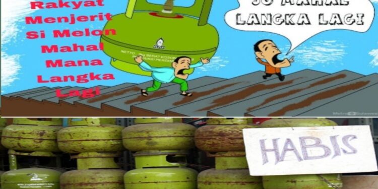 Gas Melon Sulit, Harga Melejit, Warga Menjerit dapatkan Gas LPG Subsidi 3 Kg