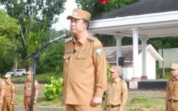 Bupati BBS Pimpin Apel Gabungan Usai Libur Panjang Hari Raya Idul Fitri 