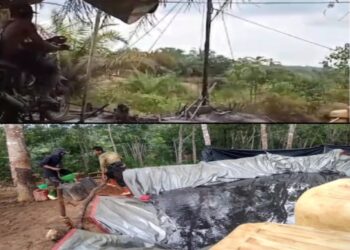 Waw..!! Fee Tanah 100 Ribu per-Drum di Lokasi illegal Driling Senami