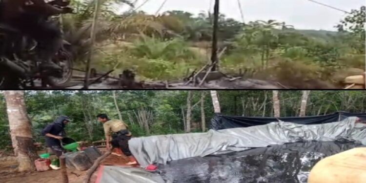 Waw..!! Fee Tanah 100 Ribu per-Drum di Lokasi illegal Driling Senami