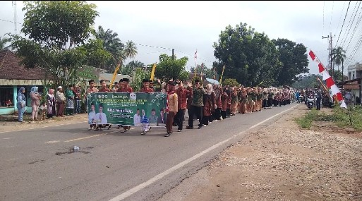 772 Kafilah MTQ ke 54 Tingkat Kabupaten Batanghari Ramaikan Pawai Ta’ruf