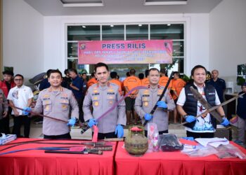 Meresahkan Masyarakat, 32 Preman Disikat Polda Jambi