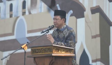 Bupati BBS Hadiri 2 Dekade dan Haflatul Ikhtitam Pondok Pesantren An-Nur Tangkit