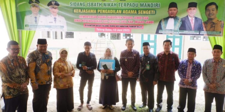 Wabup Junaidi Mahir Hadiri Sidang Isbat Nikah Terpadu Mandiri Gandeng Pengadilan Agama Sengeti