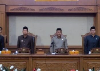 Bupati BBS Hadiri Rapat Paripurna Penyampaian Ranperda Pertanggung Jawaban Pelaksanaan APBD Anggaran Ta 2024