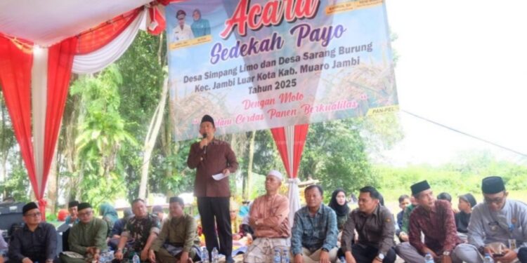 Bupati BBS Hadiri Sedekah Payo di Desa Simpang Limo dan Desa Sarang Burung 