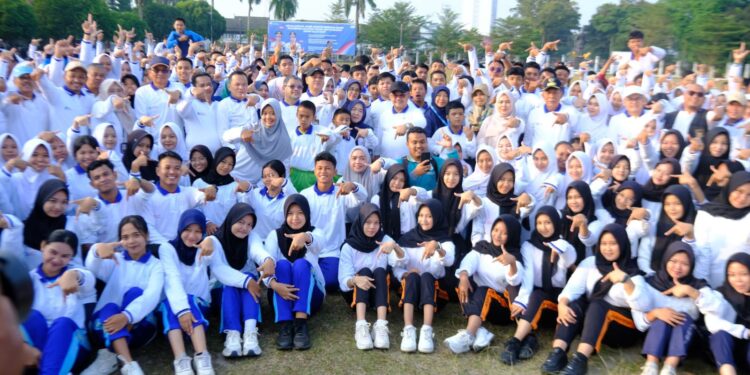 Wujudkan Generasi Sehat, 1.000 Pelajar Ikuti Senam Anak Indonesia Hebat