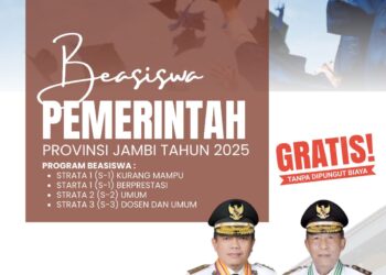 Pemprov Kembali Luncurkan Beasiswa Pro-Jambi Cerdas senilai 7,7 Milyar Rupiah, Jangkau Mahasiswa Tidak Mampu dan Berprestasi