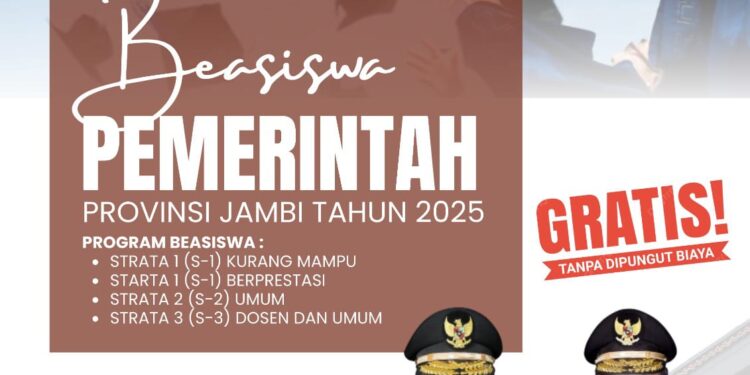 Pemprov Kembali Luncurkan Beasiswa Pro-Jambi Cerdas senilai 7,7 Milyar Rupiah, Jangkau Mahasiswa Tidak Mampu dan Berprestasi
