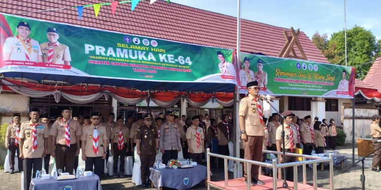 Apel Sambut Hari Pramuka Ke-64, Pramuka Hadirkan nilai Pancasila