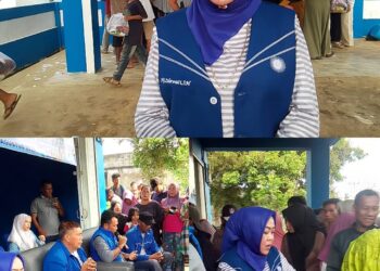 PAN Tanjabtim Salurkan Ratusan Peket Sembako Gratis di Momen HUT Partai ke-27, Warga Antusias 