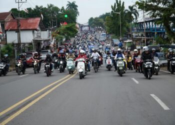 Semarak Sunmori Merdeka, Gubernur Al Haris Riding Bersama Forkopimda Jambi