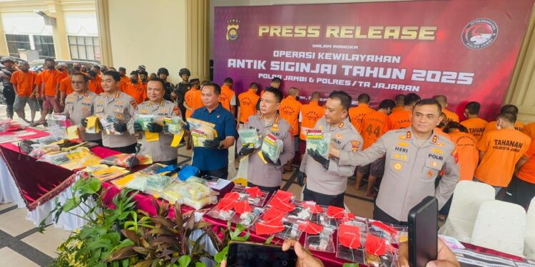 Direktorat Reserse Polda Jambi Bongkar 12,83 kilogram Sabu saat Operasi Antik Siginjai 