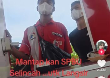 Viral, Emak-emak Ngamuk Kesulitan Ngisi Solar di SPBU Payo Selincah 