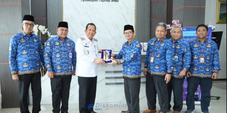 Perkuat Sinergisitas, Bupati BBS Audiensi Dengan Kepala BPKP Provinsi Jambi 